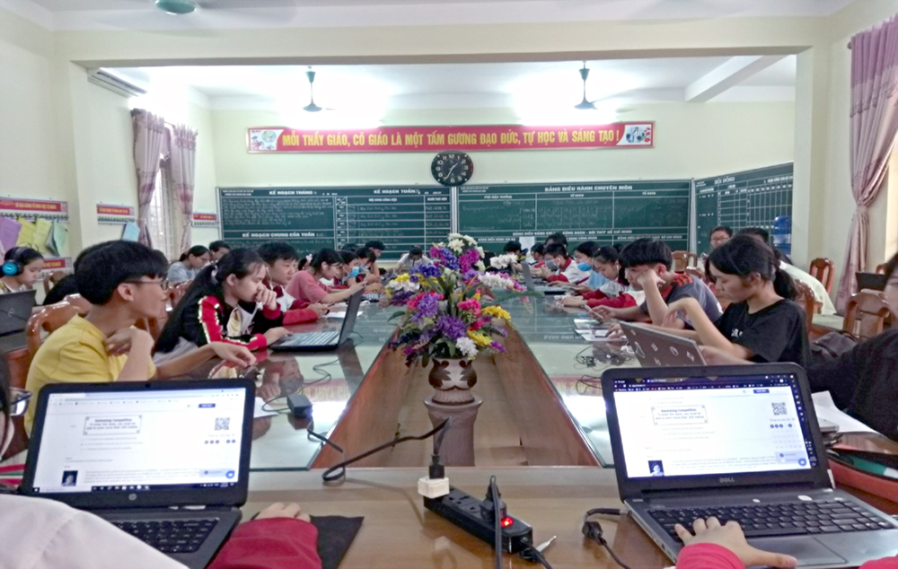 Kỳ khảo sát thử nghiệm năng lực sử dụng tiếng Anh thành công tại trường THCS Hoàng Hoa Thám, Yên Thế
