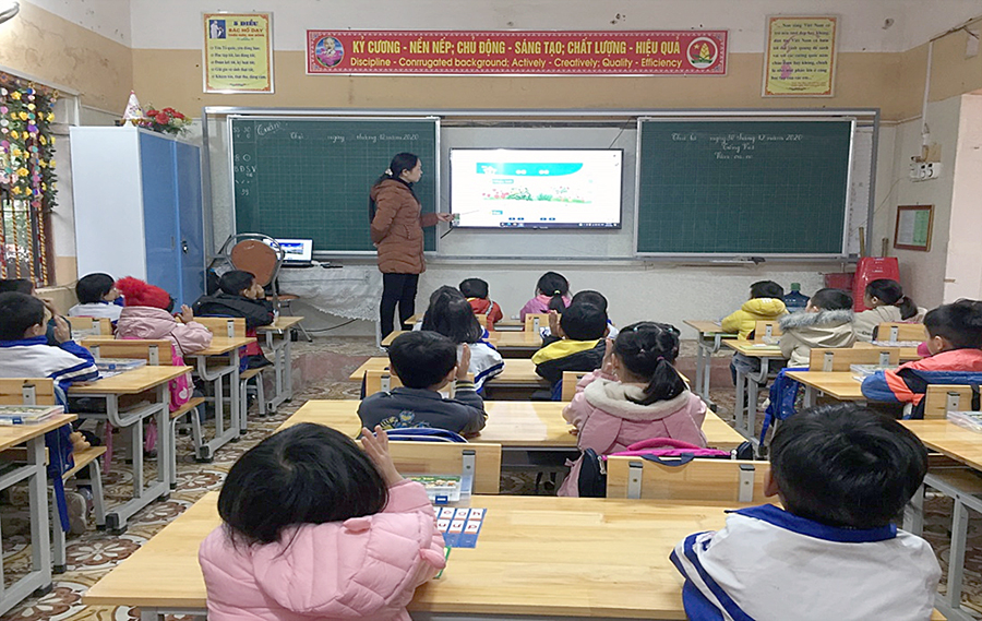 Năm học đầu tiên thực hiện Chương trình giáo dục phổ thông 2018 tại trường TH Hoàng Vân, Hiệp Hòa