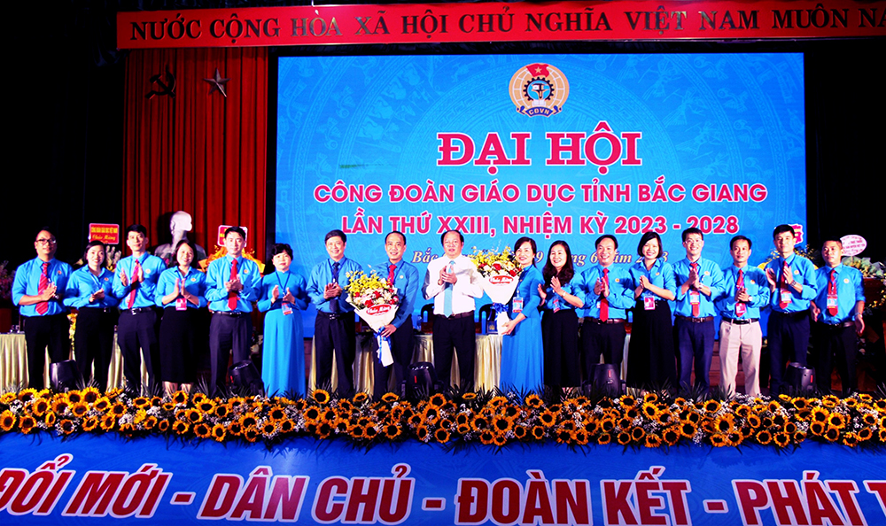 Đại hội Công đoàn Giáo dục tỉnh Bắc Giang khóa XXIII, nhiệm kỳ 2023-2028 thành công tốt đẹp