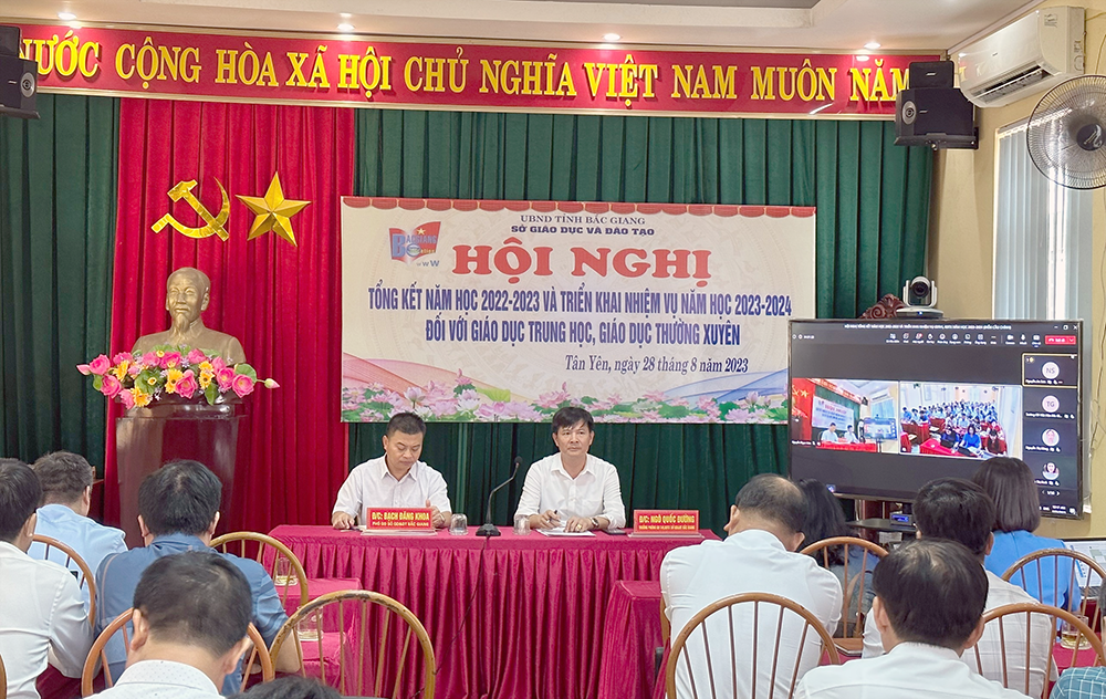 Bắc Giang: Triển khai nhiệm vụ giáo dục trung học, giáo dục thường xuyên năm học 2023-2024