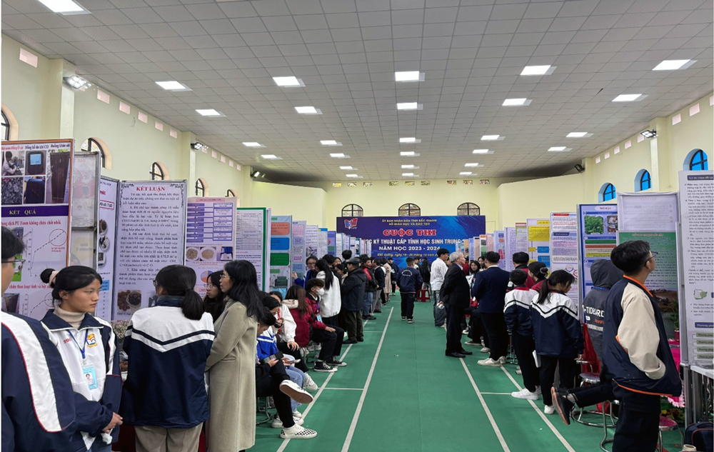 Bắc Giang: Cuộc thi khoa học kỹ thuật cấp tỉnh học sinh trung học năm học 2023-2024 thành công...