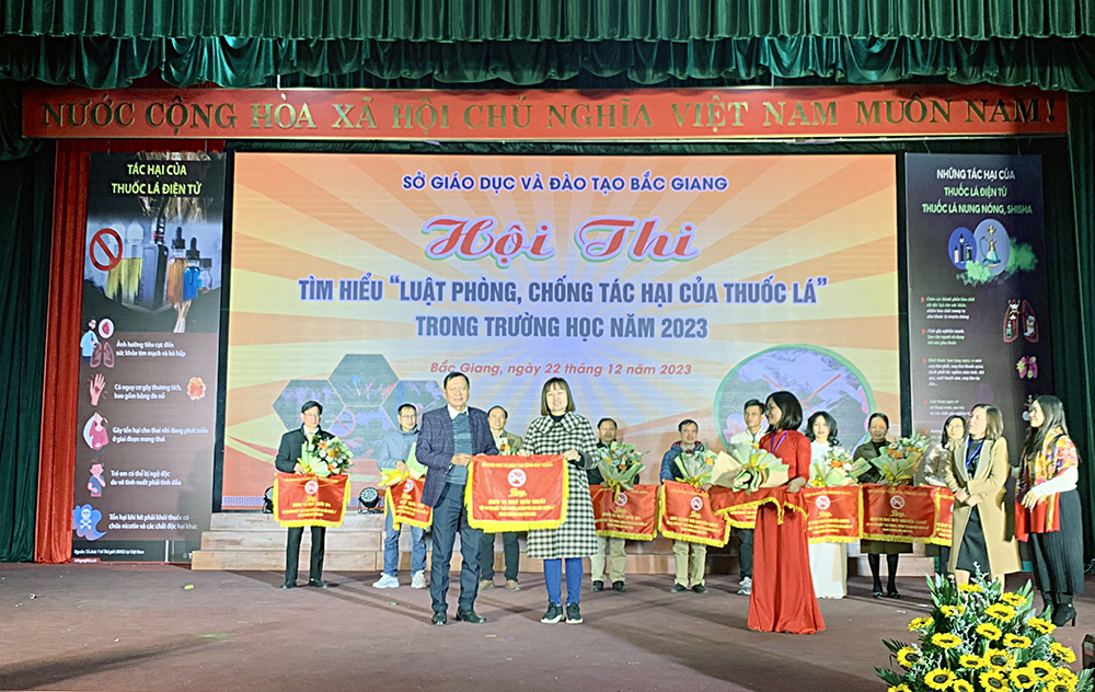 Bắc Giang: Sôi nổi Hội thi tìm hiểu Luật phòng, chống tác hại của thuốc lá trong trường học