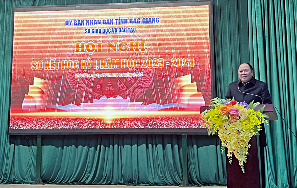 Ngành Giáo dục Bắc Giang tổ chức Hội nghị sơ kết học kỳ I năm học 2023-2024