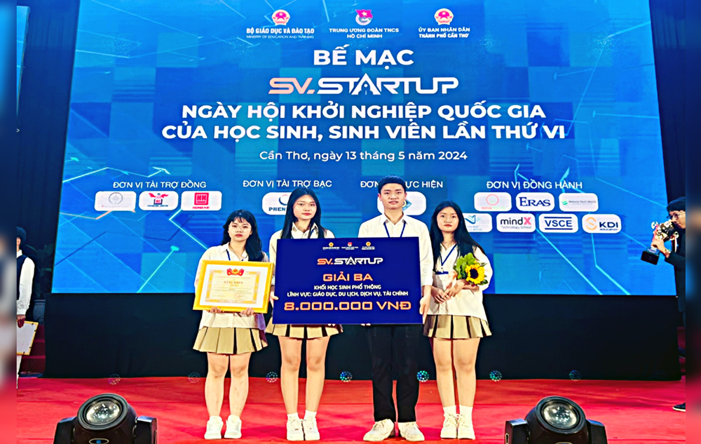 Học sinh tỉnh Bắc Giang xuất sắc đạt giải Ba tại Ngày hội Khởi nghiệp Quốc gia của học sinh, sinh viên lần thứ VI