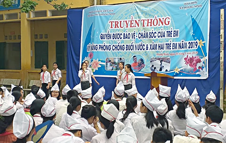Phòng GD&ĐT Việt Yên phối hợp tổ chức chuỗi hoạt động năm “An toàn cho phụ nữ và trẻ em”