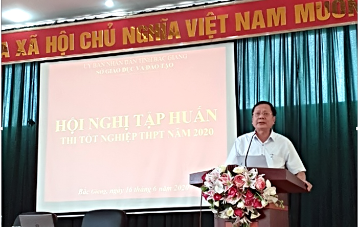 Bắc Giang tập huấn nghiệp vụ tổ chức kỳ thi tốt nghiệp THPT năm 2020