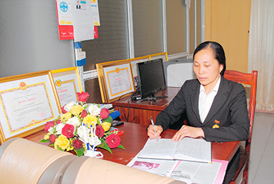 Cô giáo Vũ Thị Phương, người hiệu trưởng say mê với nghề