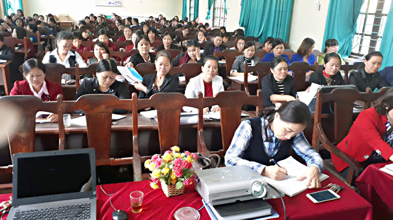 Phòng GD&ĐT Tân Yên tổ chức bồi dưỡng chuyên môn cấp huyện lần thứ 2 năm học 2017-2018.