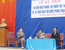 Lễ kỷ niệm 65 năm ngày thành lập QĐND Việt Nam và 20 năm ngày hội quốc phòng toàn dân tại Trường...