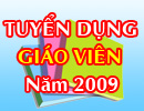 Kế hoạch xét tuyển giáo viên năm học 2009-2010